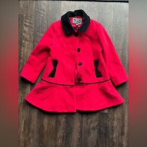 Rothschild Red and Black Kids Cape Coat